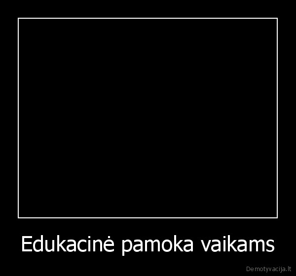 Edukacinė pamoka vaikams - 