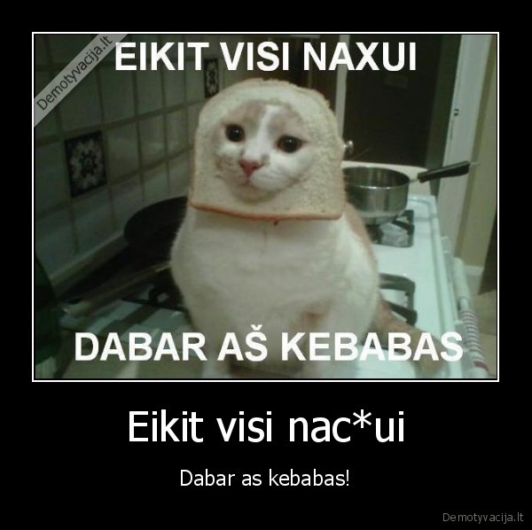 Eikit visi nac*ui - Dabar as kebabas!