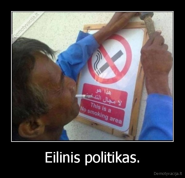 Eilinis politikas. - 