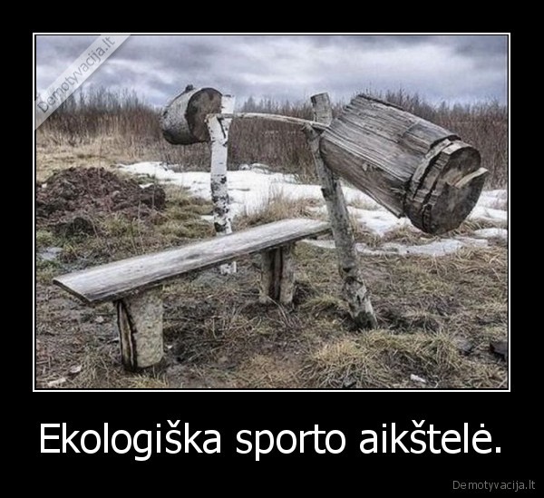 Ekologiška sporto aikštelė. - 