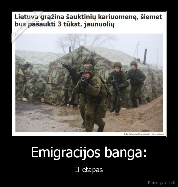 Emigracijos banga: - II etapas