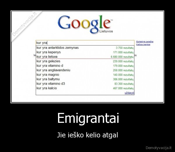 Emigrantai - Jie ieško kelio atgal