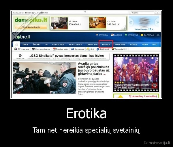 Erotika - Tam net nereikia specialių svetainių