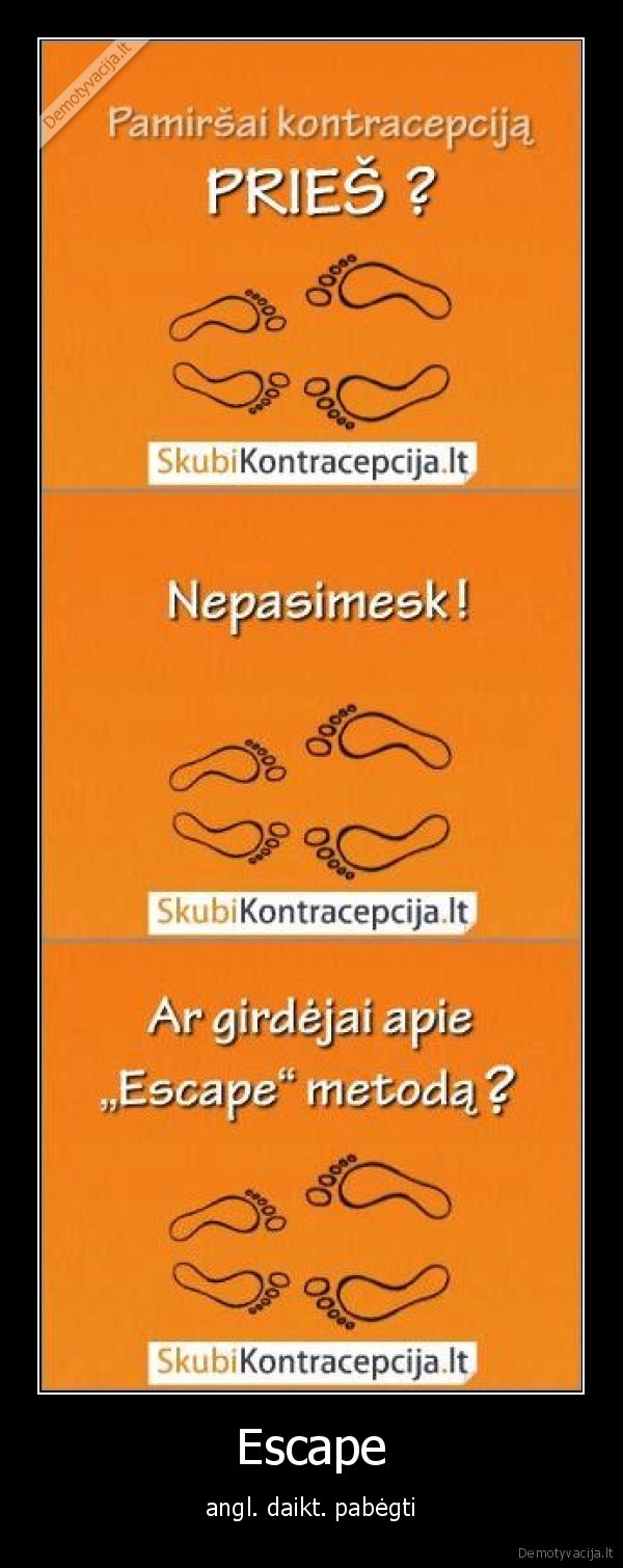 Escape - angl. daikt. pabėgti