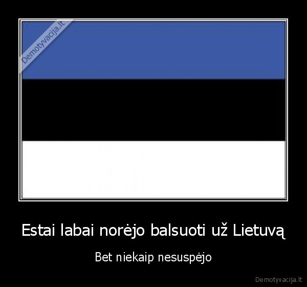 Estai labai norėjo balsuoti už Lietuvą - Bet niekaip nesuspėjo