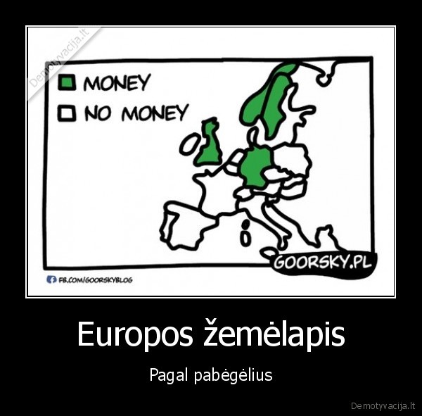 Europos žemėlapis - Pagal pabėgėlius