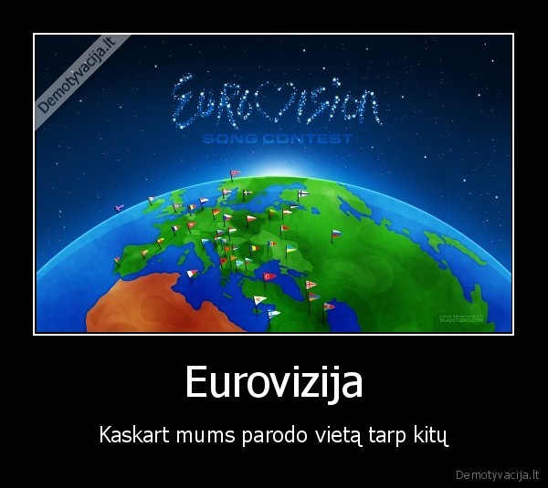 Eurovizija - Kaskart mums parodo vietą tarp kitų