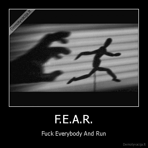 F.E.A.R. - Fuck Everybody And Run