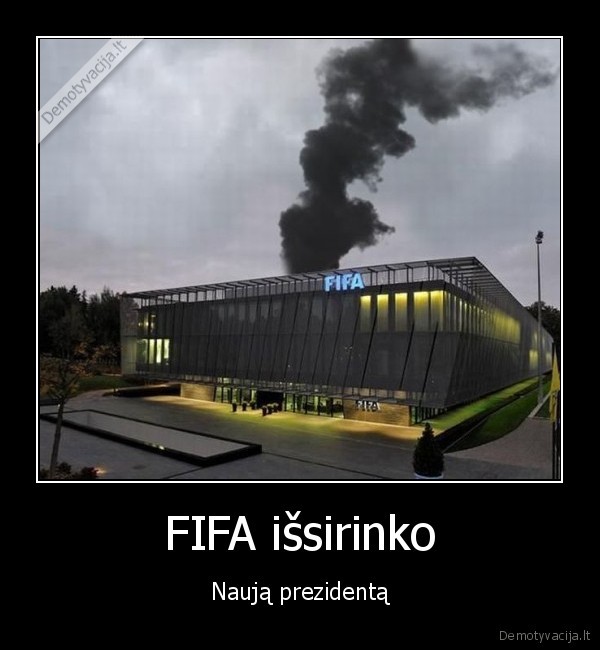 FIFA išsirinko - Naują prezidentą