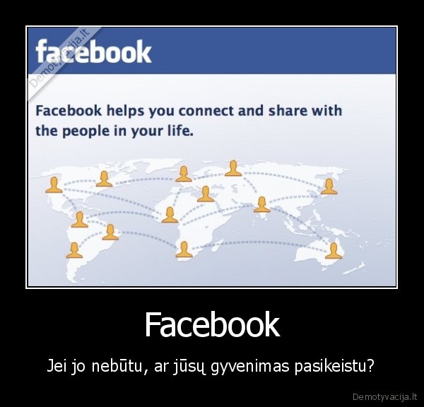 Facebook - Jei jo nebūtu, ar jūsų gyvenimas pasikeistu?