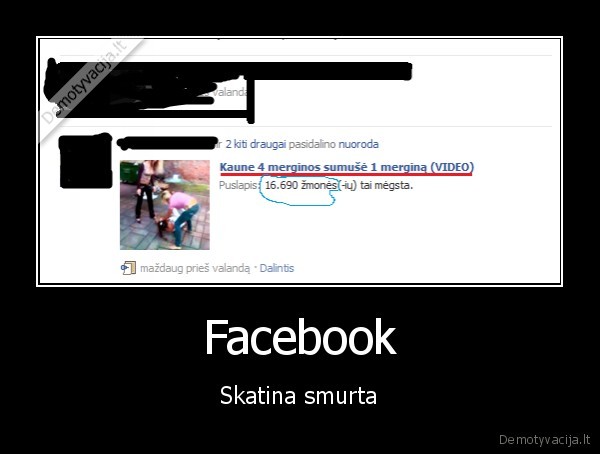 Facebook - Skatina smurta