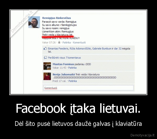 Facebook įtaka lietuvai. - Dėl šito pusė lietuvos daužė galvas į klaviatūra