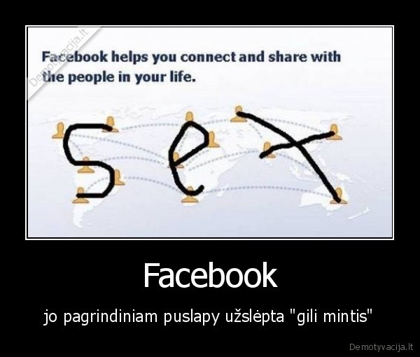 Facebook - jo pagrindiniam puslapy užslėpta "gili mintis"