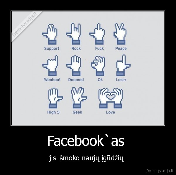 Facebook`as  - jis išmoko naujų įgūdžių 