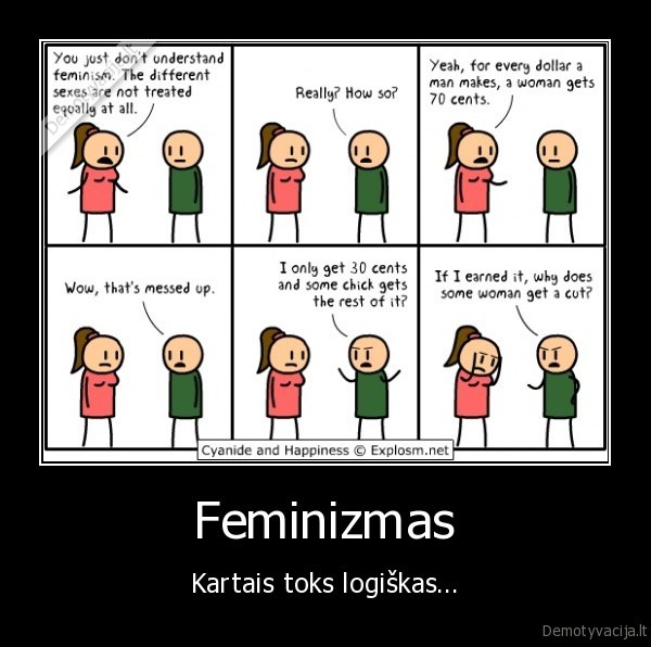 Feminizmas - Kartais toks logiškas...