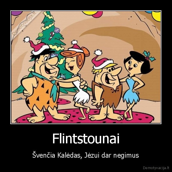 Flintstounai - Švenčia Kalėdas, Jėzui dar negimus