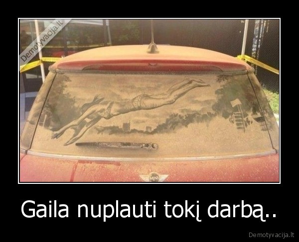 Gaila nuplauti tokį darbą.. - 