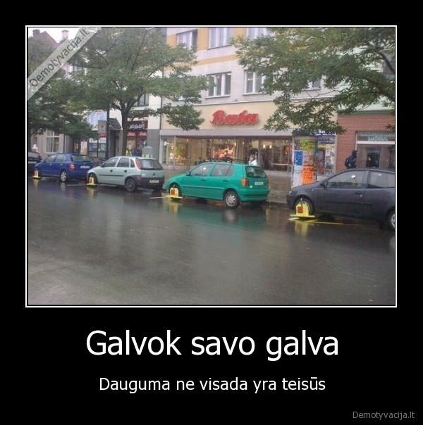 Galvok savo galva - Dauguma ne visada yra teisūs