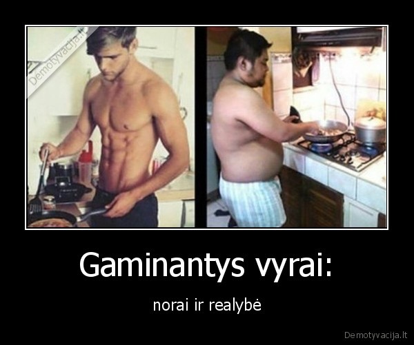 Gaminantys vyrai: - norai ir realybė