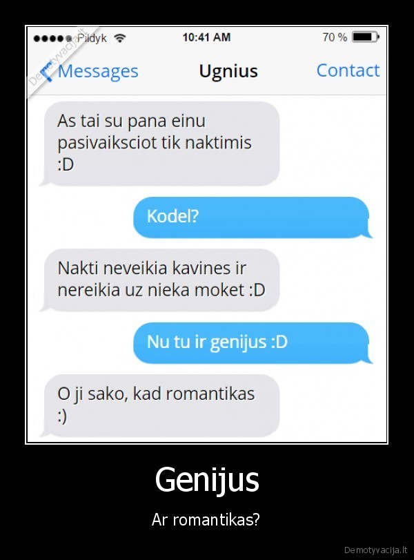 Genijus - Ar romantikas?