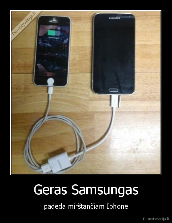 Geras Samsungas - padeda mirštančiam Iphone