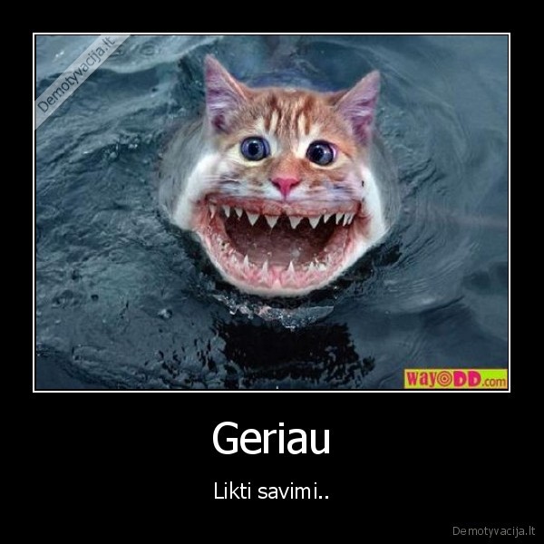 Geriau - Likti savimi..