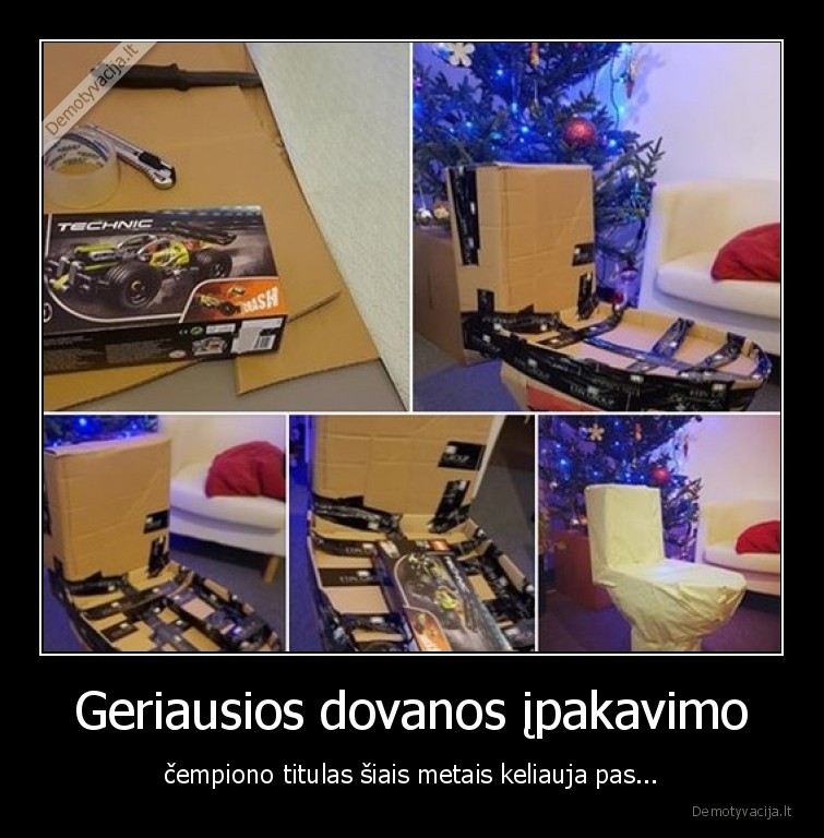 Geriausios dovanos įpakavimo - čempiono titulas šiais metais keliauja pas...