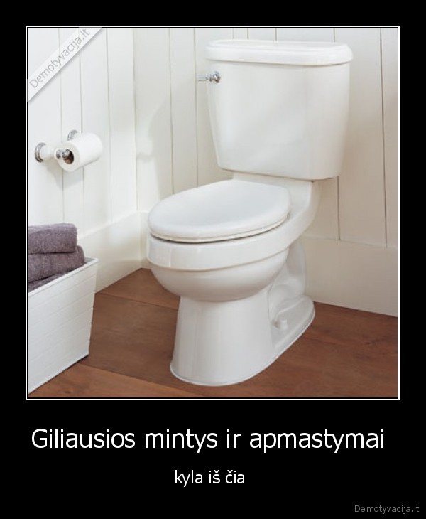 Giliausios mintys ir apmastymai  - kyla iš čia 