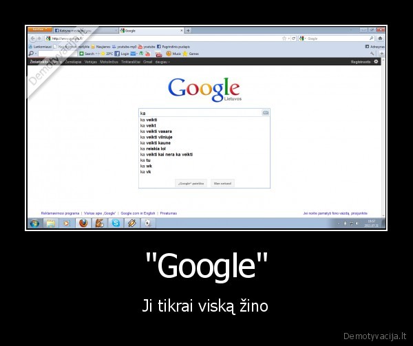 "Google" - Ji tikrai viską žino