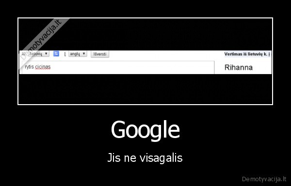 Google - Jis ne visagalis