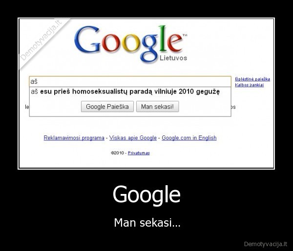 Google - Man sekasi...