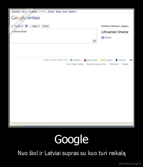 Google - Nuo šiol ir Latviai supras su kuo turi reikalą