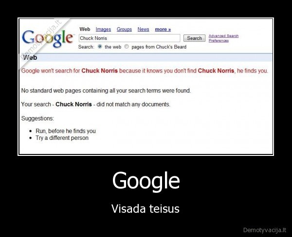 Google - Visada teisus