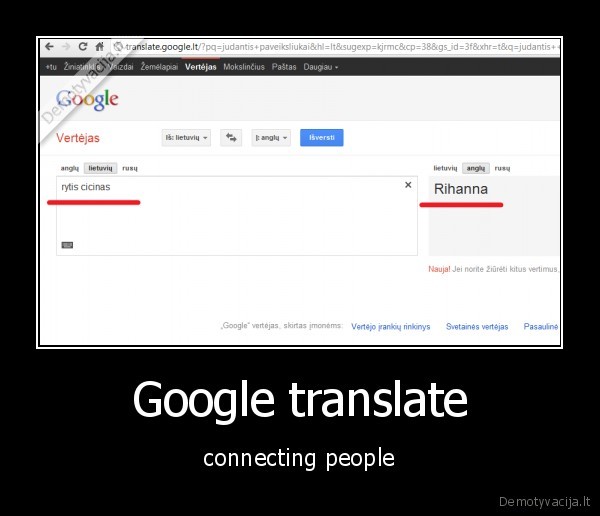 Google translate - connecting people