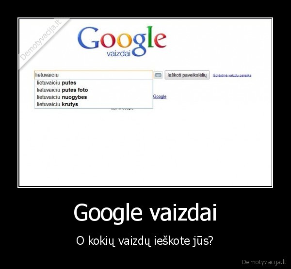 Google vaizdai - O kokių vaizdų ieškote jūs?