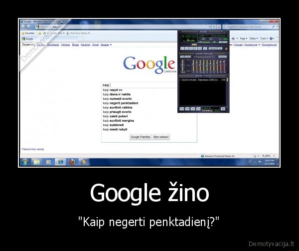 Google žino - "Kaip negerti penktadienį?"