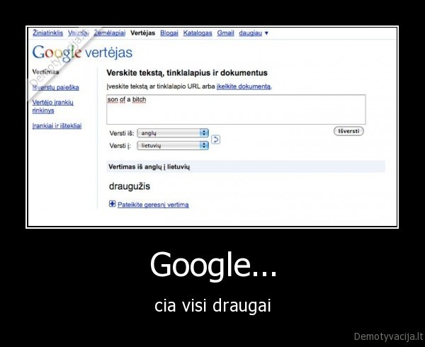 Google... - cia visi draugai