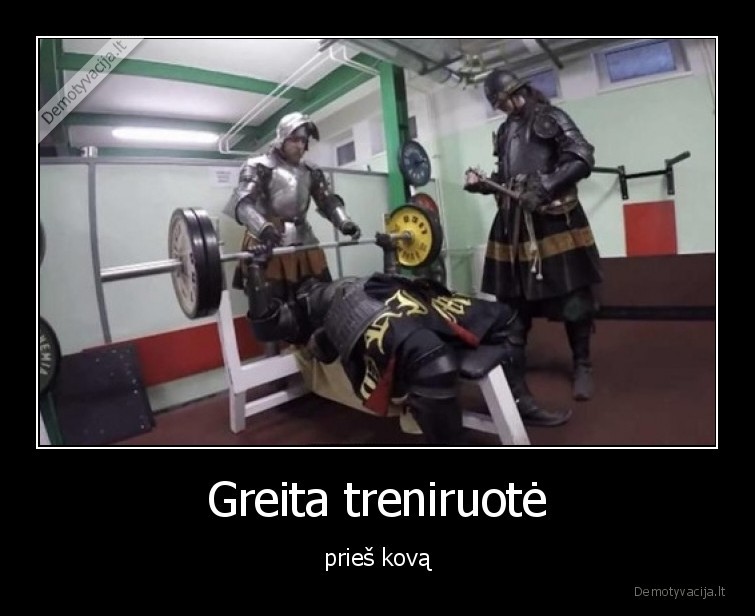 Greita treniruotė - prieš kovą