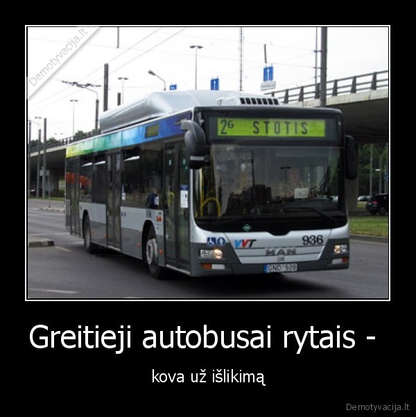 Greitieji autobusai rytais -  - kova už išlikimą