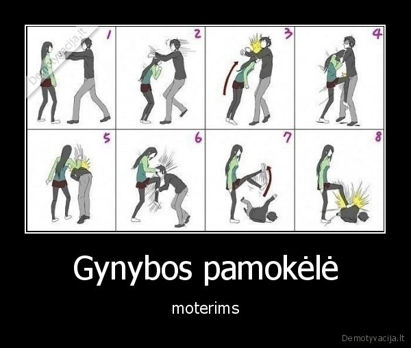 Gynybos pamokėlė - moterims