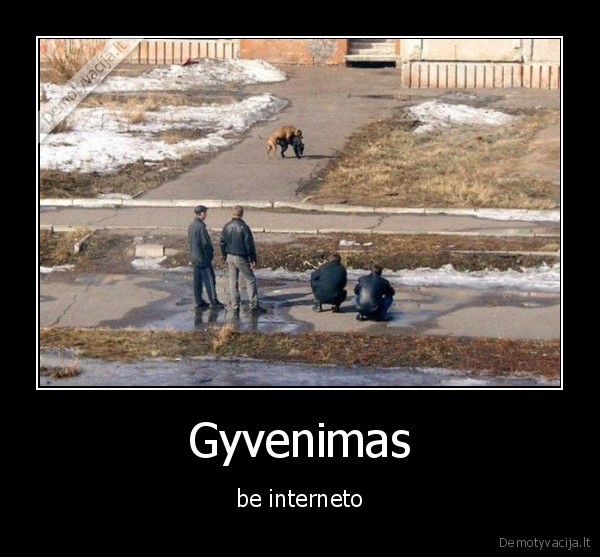 Gyvenimas - be interneto