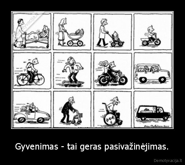 Gyvenimas - tai geras pasivažinėjimas. - 