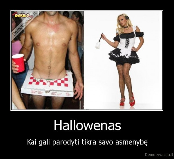 Hallowenas - Kai gali parodyti tikra savo asmenybę