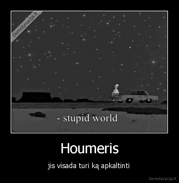 Houmeris - jis visada turi ką apkaltinti