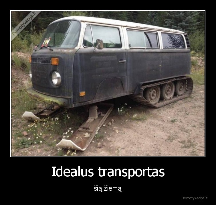 Idealus transportas - šią žiemą