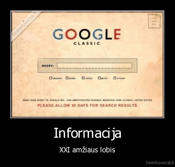 Informacija - XXI amžiaus lobis