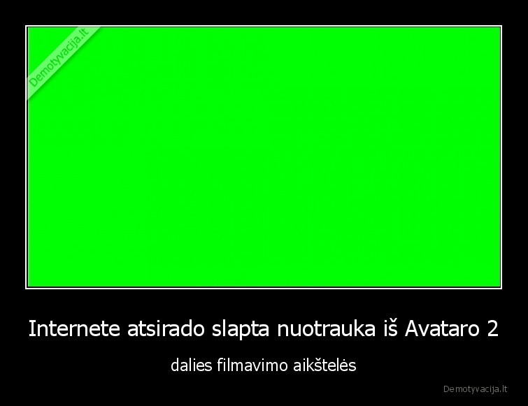 Internete atsirado slapta nuotrauka iš Avataro 2 - dalies filmavimo aikštelės