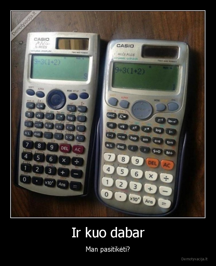 Ir kuo dabar - Man pasitikėti?