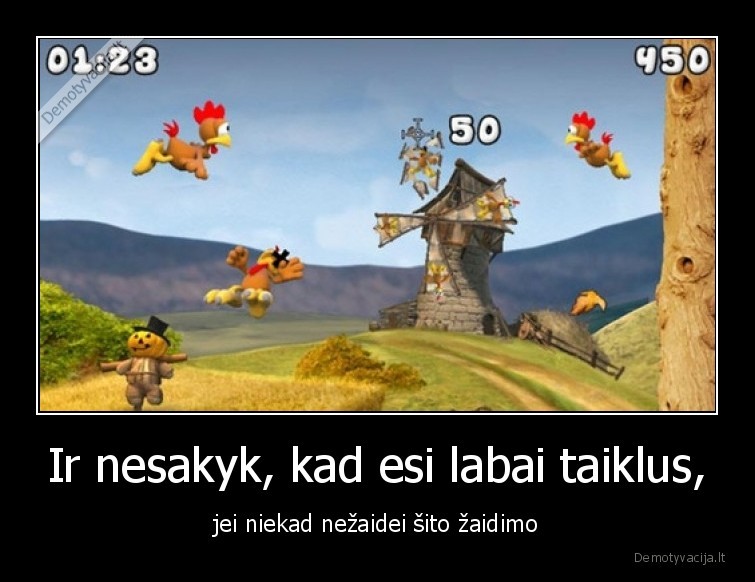 Ir nesakyk, kad esi labai taiklus, - jei niekad nežaidei šito žaidimo