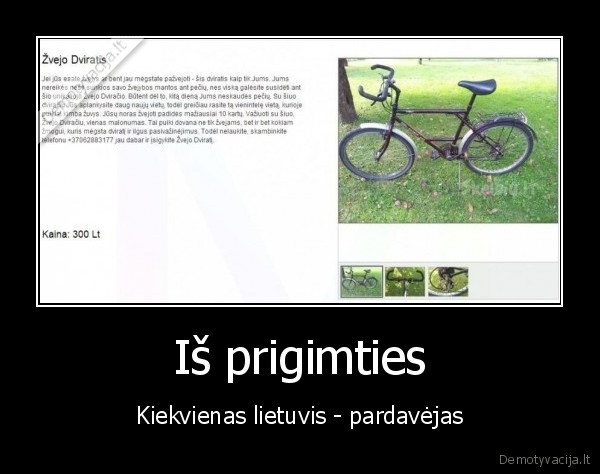 Iš prigimties - Kiekvienas lietuvis - pardavėjas